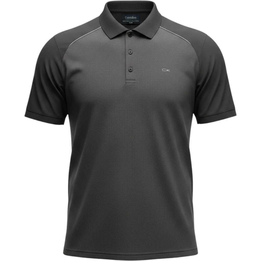 #030 Calvin Klein  short sleeve black Polo